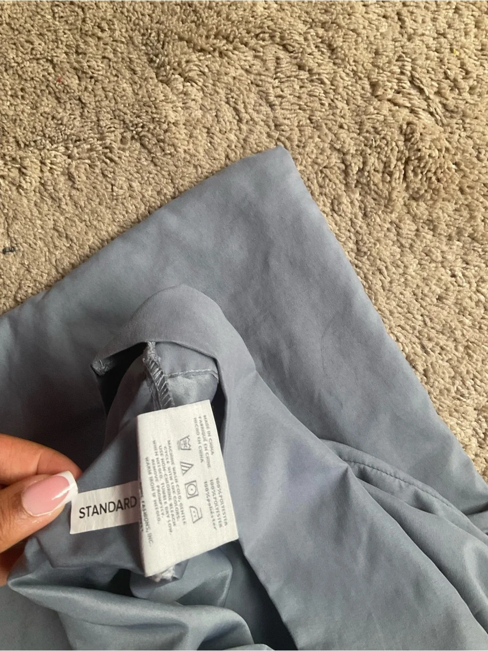 UGG Light Gray Bedding Pillowcase - Soft Cotton Blend